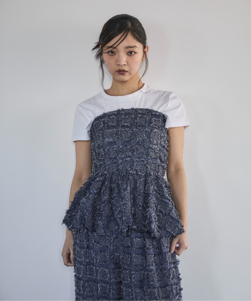 feepur（フェピュール）の「【セットアップ可】フリンジバルーンビスチェ（その他トップス・レディース・ブラック/ネイビー・MEDIUM）」の18枚目の写真