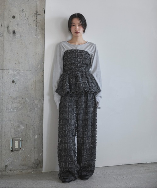 feepur（フェピュール）の「【セットアップ可】フリンジバルーンビスチェ（その他トップス・レディース・ブラック/ネイビー・MEDIUM）」の3枚目の写真