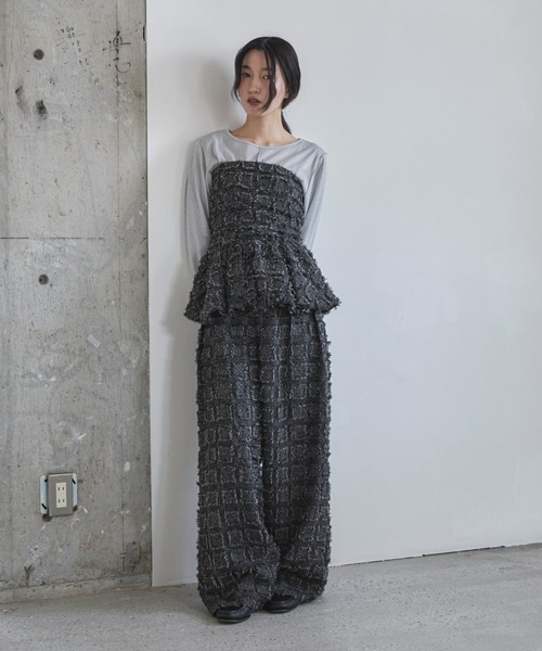 feepur（フェピュール）の「【セットアップ可】フリンジバルーンビスチェ（その他トップス・レディース・ブラック/ネイビー・MEDIUM）」の6枚目の写真