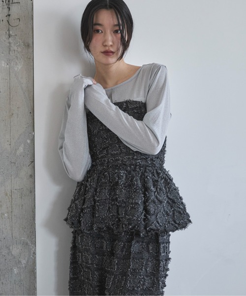 feepur（フェピュール）の「【セットアップ可】フリンジバルーンビスチェ（その他トップス・レディース・ブラック/ネイビー・MEDIUM）」の11枚目の写真