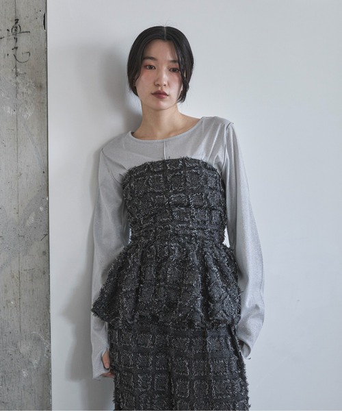 feepur（フェピュール）の「【セットアップ可】フリンジバルーンビスチェ（その他トップス・レディース・ブラック/ネイビー・MEDIUM）」の10枚目の写真