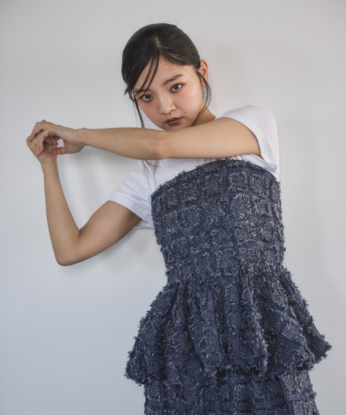 feepur（フェピュール）の「【セットアップ可】フリンジバルーンビスチェ（その他トップス・レディース・ブラック/ネイビー・MEDIUM）」の19枚目の写真