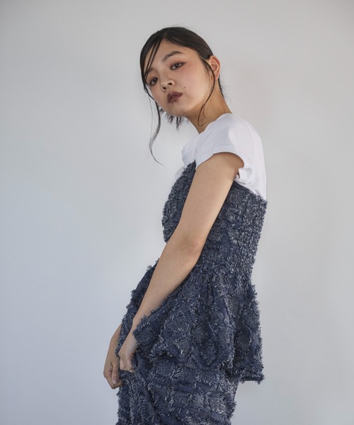 feepur（フェピュール）の「【セットアップ可】フリンジバルーンビスチェ（その他トップス・レディース・ブラック/ネイビー・MEDIUM）」の21枚目の写真