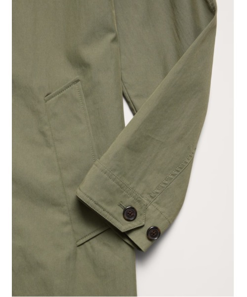 Banana Republic（バナナリパブリック）の「ウォーターレジスタント マックコート（ステンカラーコート・メンズ・グリーン・S/M/L/XL）」の3枚目の写真