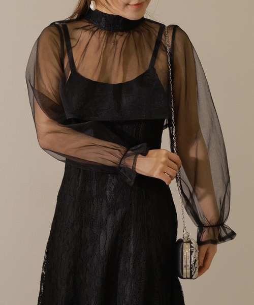 Lace Ladies（レースレディース）の「2WAYビーズ フラワー クラッチ パーティ バッグ（クラッチバッグ・レディース・ブラック/シルバー・FREE）」の9枚目の写真