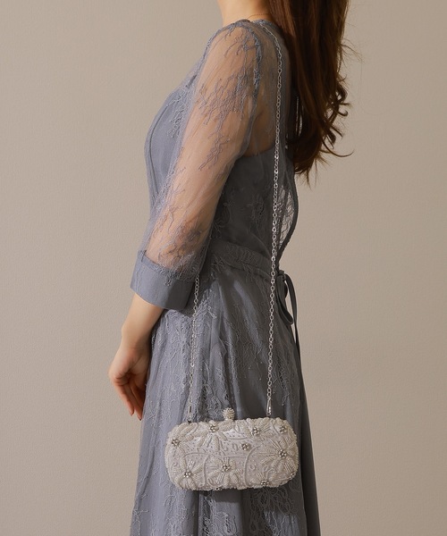 Lace Ladies（レースレディース）の「2WAYビーズ フラワー クラッチ パーティ バッグ（クラッチバッグ・レディース・ブラック/シルバー・FREE）」の17枚目の写真