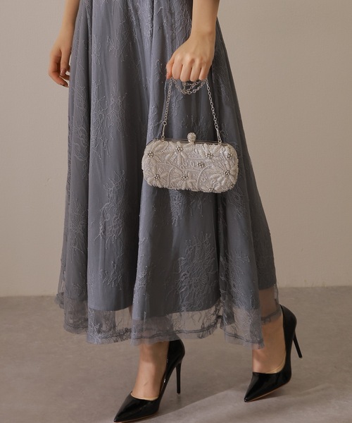 Lace Ladies（レースレディース）の「2WAYビーズ フラワー クラッチ パーティ バッグ（クラッチバッグ・レディース・ブラック/シルバー・FREE）」の19枚目の写真