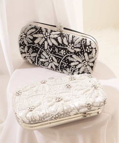 Lace Ladies（レースレディース）の「2WAYビーズ フラワー クラッチ パーティ バッグ（クラッチバッグ・レディース・ブラック/シルバー・FREE）」の21枚目の写真