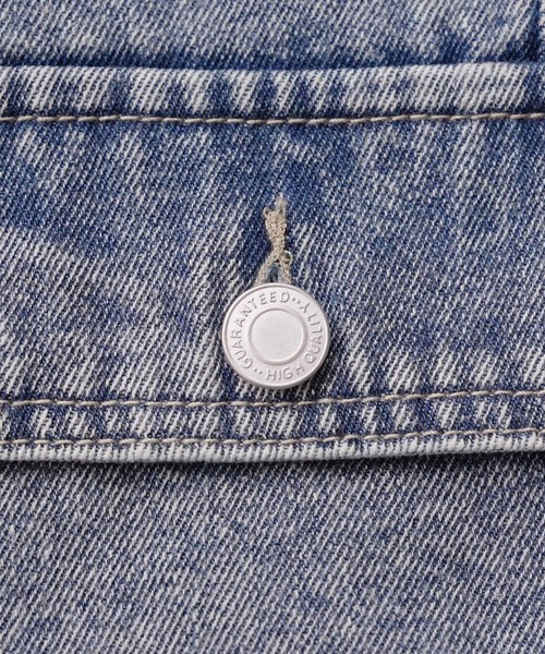 reca(レカ)の「デニムワークジャケット(デニムジャケット・レディース・ブルー系/ブラック系・FREE)」の9枚目の写真