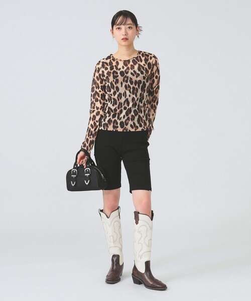 Ray BEAMS（レイビームス）の「サイド レース バイカー パンツ［手洗い可］（その他パンツ・レディース・ブラック/グレー・0/1）」の19枚目の写真