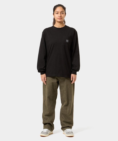 HUF(ハフ)の「HUF SET BOX LOGO LS POCKET TEE / ハフ ヘビーウエイト ロングスリーブTシャツ ロンT(Tシャツ/カットソー・メンズ・ブラック/ホワイト/グリーン系その他・SMALL/MEDIUM/LARGE/X-LARGE/XX-LARGE)」の9枚目の写真