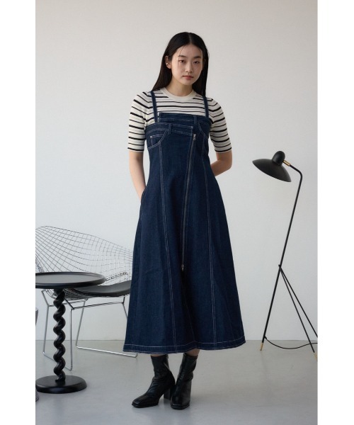 セール】AZUL DENIM ダブルウエストキャミワンピース（ワンピース