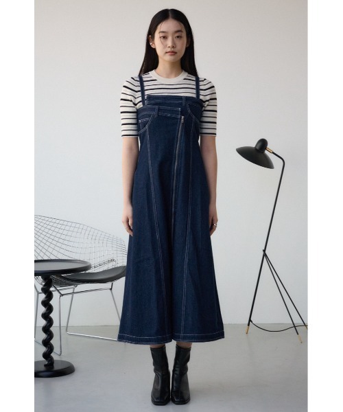 セール】AZUL DENIM ダブルウエストキャミワンピース（ワンピース