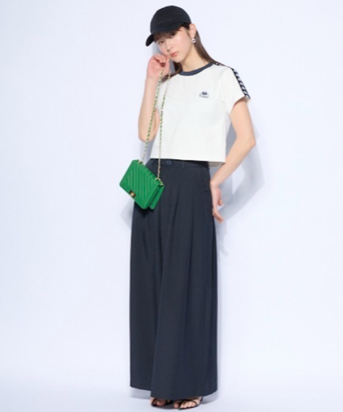 Kappa(カッパ)の「バンダテープ ラグラン Tシャツ(Tシャツ/カットソー・レディース・ブラック/ホワイト・MEDIUM/LARGE/X-LARGE)」の8枚目の写真