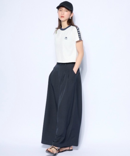Kappa(カッパ)の「バンダテープ ラグラン Tシャツ(Tシャツ/カットソー・レディース・ブラック/ホワイト・MEDIUM/LARGE/X-LARGE)」の9枚目の写真
