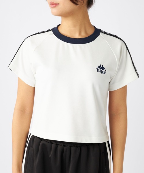 Kappa(カッパ)の「バンダテープ ラグラン Tシャツ(Tシャツ/カットソー・レディース・ブラック/ホワイト・MEDIUM/LARGE/X-LARGE)」の15枚目の写真
