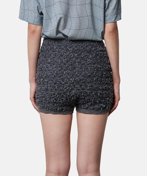 IRENEアイレネ☆ Glencheckチェックパンツ34美品ルシェルブルー セール】ツイードニットパンツ / Tweed Knit Pants（その他