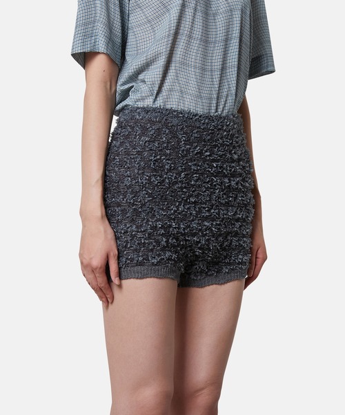 iRENE(アイレネ)の「ツイードニットパンツ / Tweed Knit Pants(その他パンツ・レディース・チャコールグレー/ダークブラウン/ホワイト・36)」の11枚目の写真