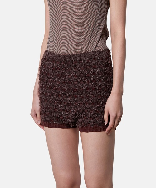 iRENE(アイレネ)の「ツイードニットパンツ / Tweed Knit Pants(その他パンツ・レディース・チャコールグレー/ダークブラウン/ホワイト・36)」の16枚目の写真