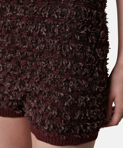 iRENE(アイレネ)の「ツイードニットパンツ / Tweed Knit Pants(その他パンツ・レディース・チャコールグレー/ダークブラウン/ホワイト・36)」の20枚目の写真