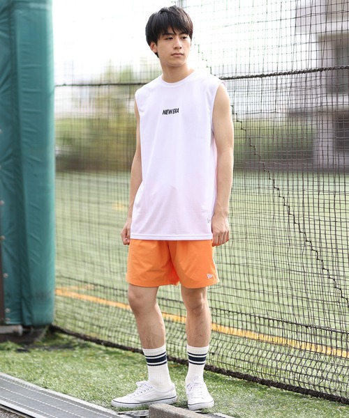 NEW ERA(ニューエラ)の「NEW ERA/ニューエラ タンクトップ バックプリント 吸汗速乾 14410172/14410174(タンクトップ・メンズ・ブラック/ホワイト・M/L/XL)」の8枚目の写真
