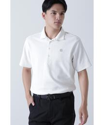 【St ANDREWS】ふくれジャガードロゴ半袖ポロシャツ (MENS)