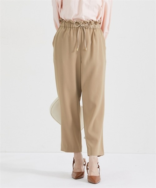 Petitjo（プッチージョ）の「小さいサイズ　ウエストドロストテーパードパンツ　低身長さん・小柄女性（その他パンツ・レディース・ベージュ/ブラック・PS/PM/PL/PSS）」の14枚目の写真