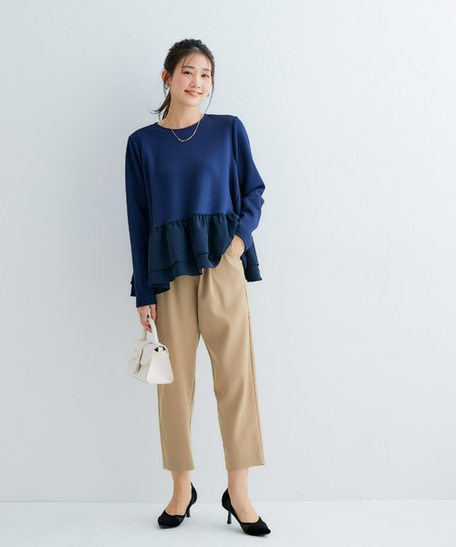 Petitjo（プッチージョ）の「小さいサイズ　ウエストドロストテーパードパンツ　低身長さん・小柄女性（その他パンツ・レディース・ベージュ/ブラック・PS/PM/PL/PSS）」の10枚目の写真