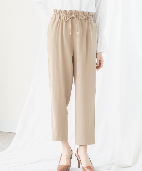 Petitjo（プッチージョ）の「小さいサイズ　ウエストドロストテーパードパンツ　低身長さん・小柄女性（その他パンツ・レディース・ベージュ/ブラック・PS/PM/PL/PSS）」の20枚目の写真