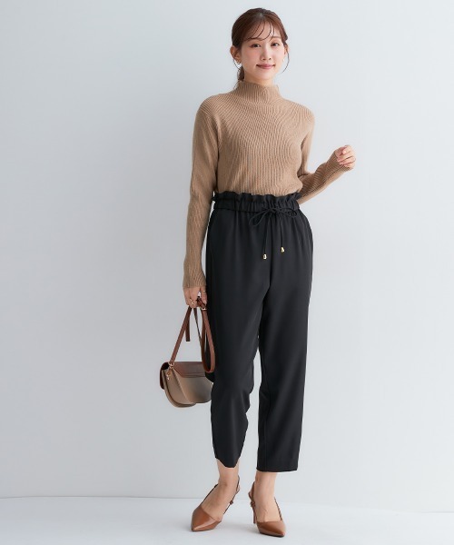 Petitjo（プッチージョ）の「小さいサイズ　ウエストドロストテーパードパンツ　低身長さん・小柄女性（その他パンツ・レディース・ベージュ/ブラック・PS/PM/PL/PSS）」の22枚目の写真