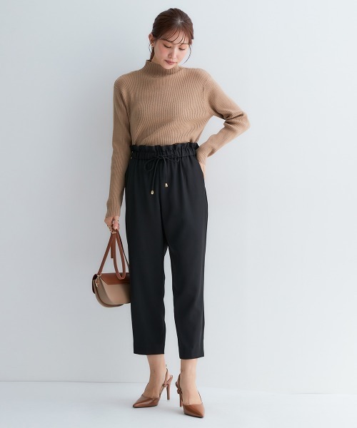Petitjo（プッチージョ）の「小さいサイズ　ウエストドロストテーパードパンツ　低身長さん・小柄女性（その他パンツ・レディース・ベージュ/ブラック・PS/PM/PL/PSS）」の18枚目の写真