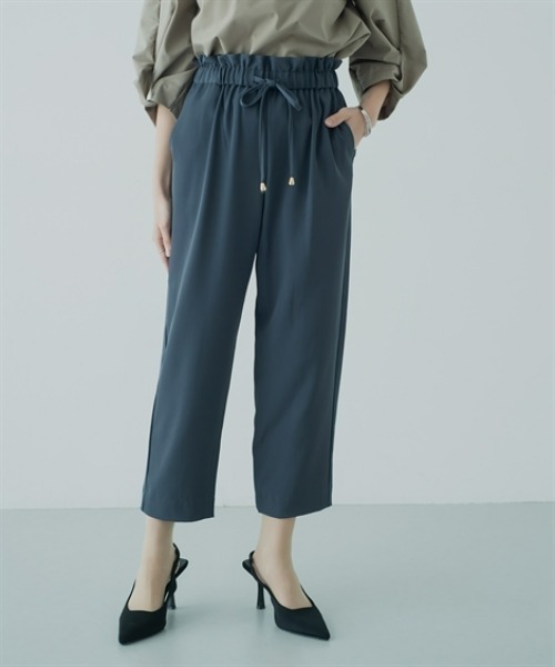 Petitjo（プッチージョ）の「小さいサイズ　ウエストドロストテーパードパンツ　低身長さん・小柄女性（その他パンツ・レディース・ベージュ/ブラック・PS/PM/PL/PSS）」の3枚目の写真