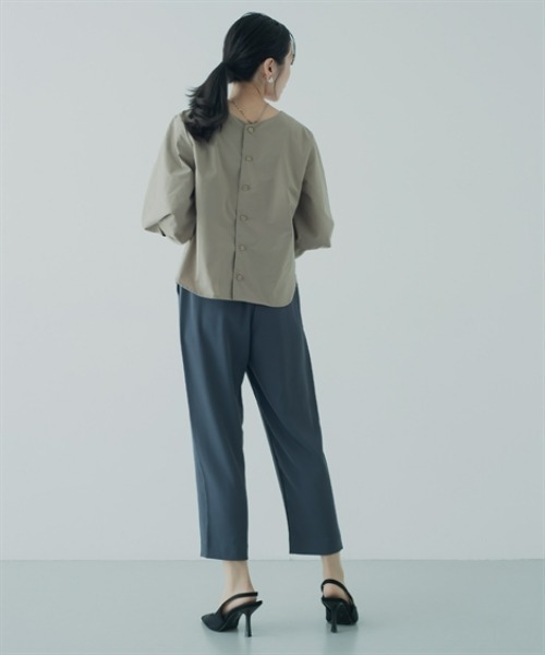 Petitjo（プッチージョ）の「小さいサイズ　ウエストドロストテーパードパンツ　低身長さん・小柄女性（その他パンツ・レディース・ベージュ/ブラック・PS/PM/PL/PSS）」の4枚目の写真