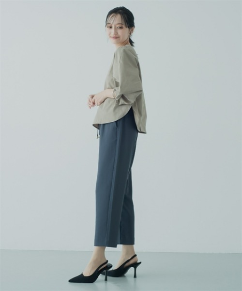 Petitjo（プッチージョ）の「小さいサイズ　ウエストドロストテーパードパンツ　低身長さん・小柄女性（その他パンツ・レディース・ベージュ/ブラック・PS/PM/PL/PSS）」の5枚目の写真