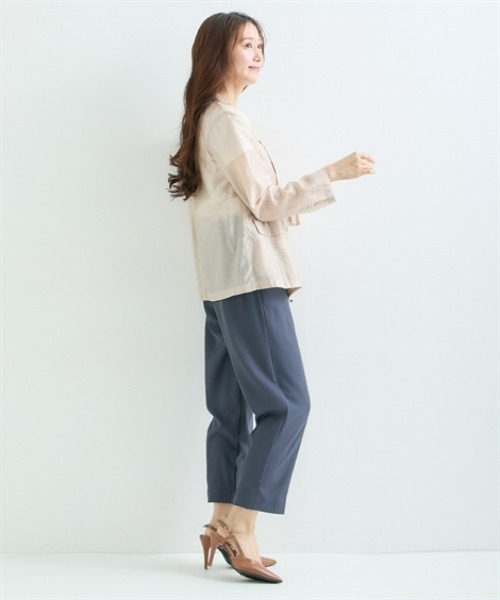 Petitjo（プッチージョ）の「小さいサイズ　ウエストドロストテーパードパンツ　低身長さん・小柄女性（その他パンツ・レディース・ベージュ/ブラック・PS/PM/PL/PSS）」の9枚目の写真