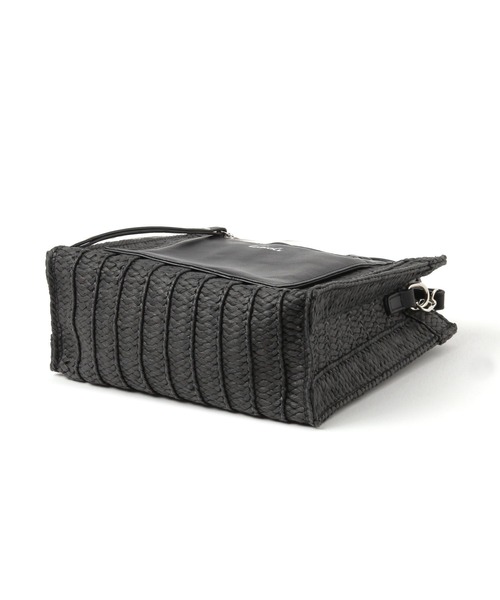 LAKOLE（ラコレ）の「スクエアフェイクレザーミニショルダーバッグ / 286363（ショルダーバッグ・レディース・オフホワイト/ブラックミックス/ナチュラル/ブラック・FREE）」の9枚目の写真