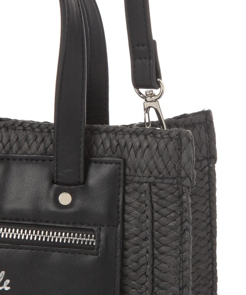 LAKOLE（ラコレ）の「スクエアフェイクレザーミニショルダーバッグ / 286363（ショルダーバッグ・レディース・オフホワイト/ブラックミックス/ナチュラル/ブラック・FREE）」の11枚目の写真