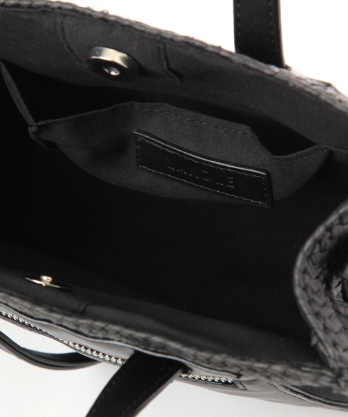 LAKOLE（ラコレ）の「スクエアフェイクレザーミニショルダーバッグ / 286363（ショルダーバッグ・レディース・オフホワイト/ブラックミックス/ナチュラル/ブラック・FREE）」の14枚目の写真