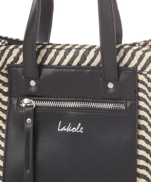 LAKOLE（ラコレ）の「スクエアフェイクレザーミニショルダーバッグ / 286363（ショルダーバッグ・レディース・オフホワイト/ブラックミックス/ナチュラル/ブラック・FREE）」の16枚目の写真