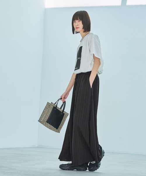 LAKOLE（ラコレ）の「スクエアフェイクレザーミニショルダーバッグ / 286363（ショルダーバッグ・レディース・オフホワイト/ブラックミックス/ナチュラル/ブラック・FREE）」の21枚目の写真