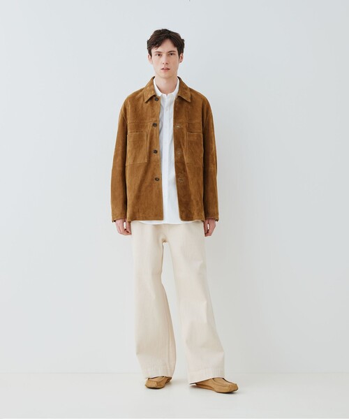 ゴートスウェード ツーポケットブルゾン（ダウンジャケット/コート