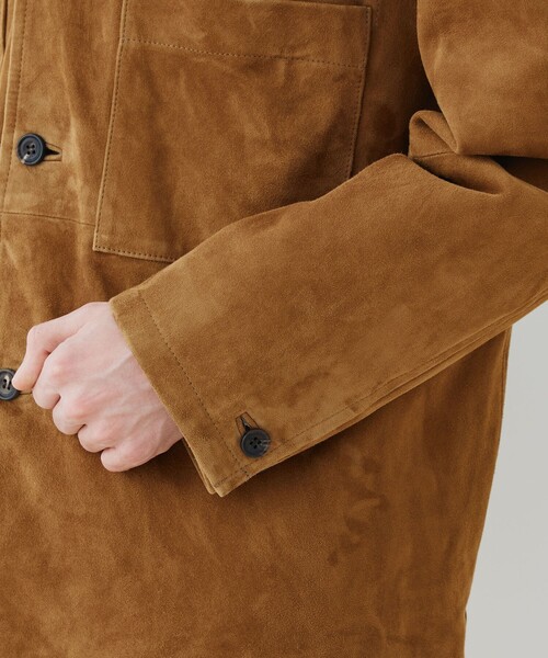 ゴートスウェード ツーポケットブルゾン（ダウンジャケット/コート