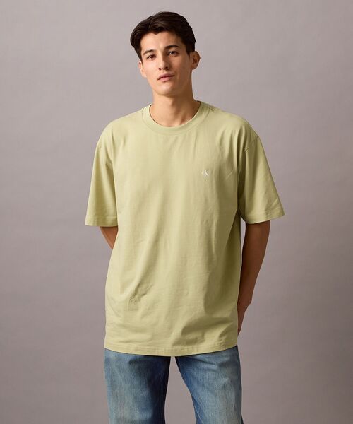 Calvin Klein(カルバン・クライン)の「【ユニセックス】バックロゴ ショートスリープ Tシャツ(Tシャツ/カットソー・メンズ・ベージュ/ブラック/ホワイト・S/XL/L/M/XS)」の19枚目の写真