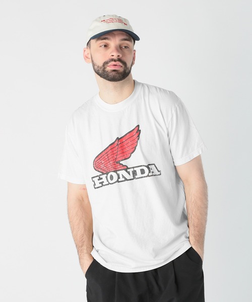 【HONDA/ホンダ】別注 BIKEエンブレムプリントTEE＜UNISEX＞ FUSE（ファッション） tシャツ 「UNISEX」「HONDA/ホンダ」別注