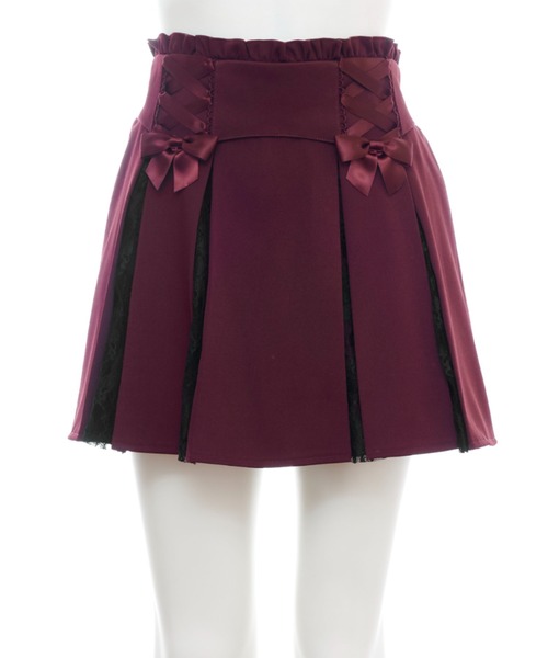 Secret Honey（シークレットハニー）の「レースマチスカパン（スカート・レディース・ブラック/ワインレッド・MEDIUM）」の11枚目の写真