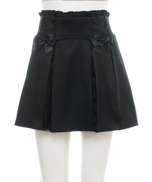 Secret Honey（シークレットハニー）の「レースマチスカパン（スカート・レディース・ブラック/ワインレッド・MEDIUM）」の12枚目の写真