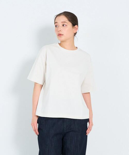 ADIEU TRISTESSE（アデュートリステス）の「花言葉プリントT（Tシャツ/カットソー・レディース・チャコールグレー/アイボリー/ベージュ/イエロー/ピンク・FREE）」の2枚目の写真