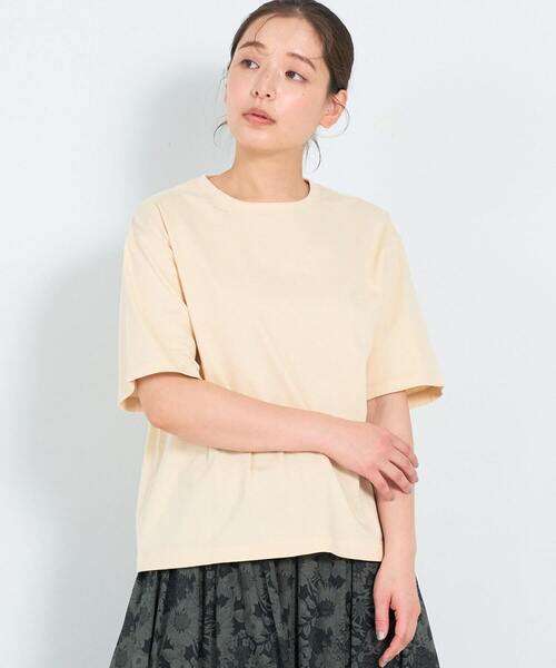 ADIEU TRISTESSE（アデュートリステス）の「花言葉プリントT（Tシャツ/カットソー・レディース・チャコールグレー/アイボリー/ベージュ/イエロー/ピンク・FREE）」の11枚目の写真