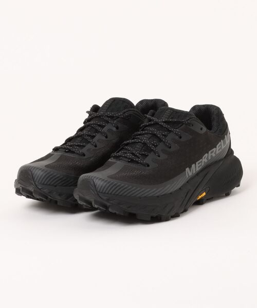 MERRELL(メレル)の「MERRELL メレル AGILITY PEAK 5 レディーススニーカー アウトドアシューズ トレイルランニング(アジリティーピーク5) J068090 ブラック/ブラック(スニーカー・レディース・ブラック・23.5cm/24.0cm/24.5cm/25.0cm/23.0cm)」の1枚目の写真