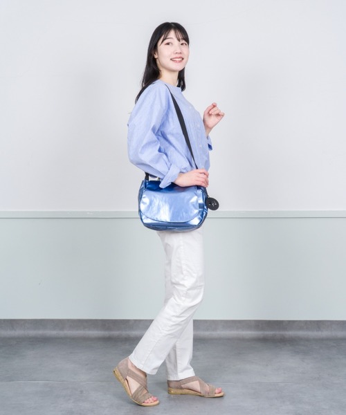 Jack Gomme（ジャックゴム）の「【JACK GOMME/ジャックゴム】ショルダーバッグ ボディーバッグ メッセンジャー バッグ NICO（ショルダーバッグ・レディース・カーキ/ゴールド/ブラック/ガンメタ/ホワイト/レッド/ブルー/ライトブルー・FREE）」の21枚目の写真